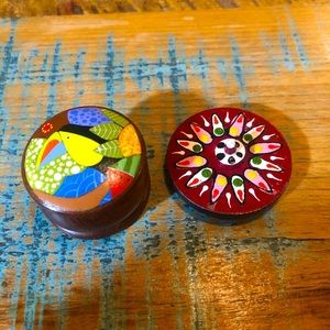 Costa Rica wooden magnet and trinket box NEW